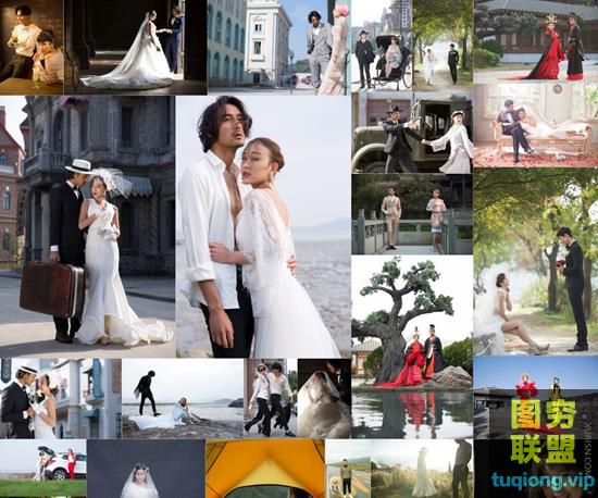 影楼婚纱摄影外景小清新样片旅拍街拍raw原片精选74张