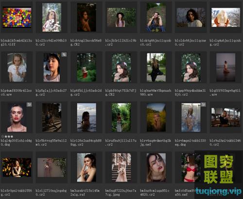 52张 国外美女模特摄影原图RAW 欣赏学习 修图练习