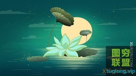 中国风国潮国风古风仙鹤玉兔锦鲤山川河流等古典插画集