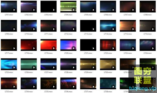 40组光效转场高清视频素材VideoHive Light Transitions