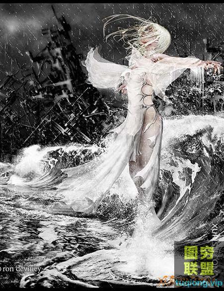 高分辨率巨型波浪Photoshop笔刷画笔Ron\'s Waves