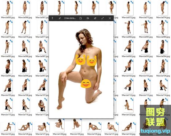 452张高清国外女性模特人体姿势造型艺术绘画雕刻建模参考