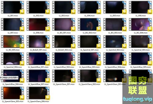 32种漏光散景叠加影片制作画面浪漫梦幻唯美光效视频素材