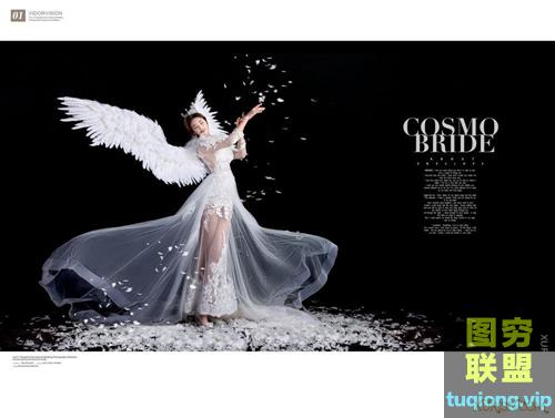 影楼婚纱模板 天使之翼 PSD模板 8P