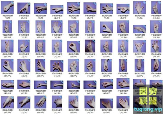 艺用人体多角度结构姿势手部高清图集 绘画临摹参考素材