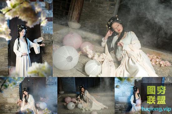 5P 中国风美女汉服写真摄影未修RAW原片 修图练习学习