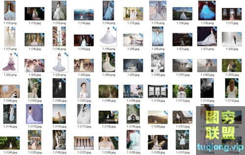 1832P 欧美风婚纱摄影图集 参考学习资料