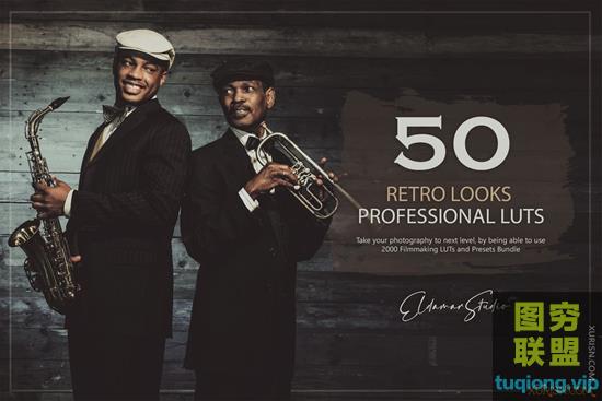 50 复古效果 LUT 和 LR预设包Retro Looks LUTs and Presets Pack
