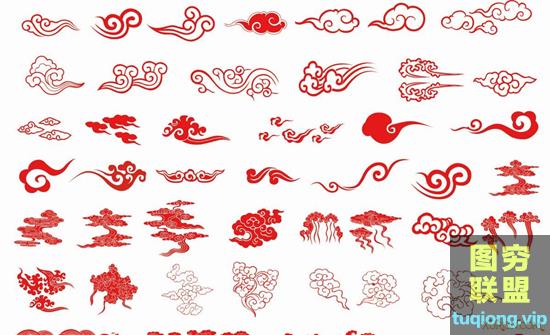 130款中国风古典云纹矢量图片素材合集