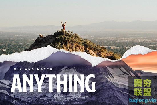 撕破的剪纸和模型Torn Paper Cliparts & Mockups