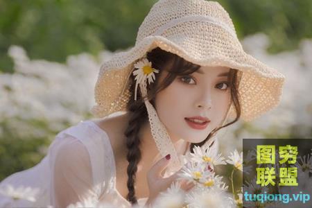 17张干净漂亮女孩采菊花写真摄影RAW原图NEF原片