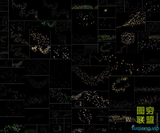 80张高清唯美萤火虫荧光蝴蝶叠加合成素材 80 Fireflies Overlays