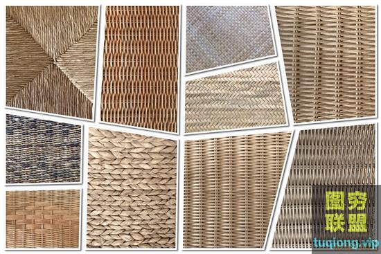 10张高清柳条和藤纹理图片素材