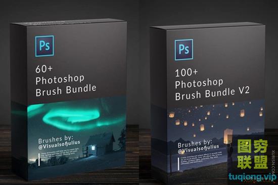 VisualsofJulius - 高清自然元素集PS笔刷画笔BRUSH BUNDLE V1+V2