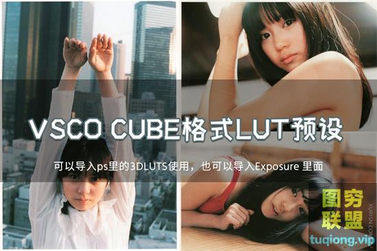 Exposure X6和PS都可导入VSCO预设CUBE格式