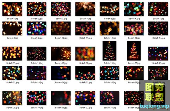 35张高清散景照片叠加素材Bokeh overlays