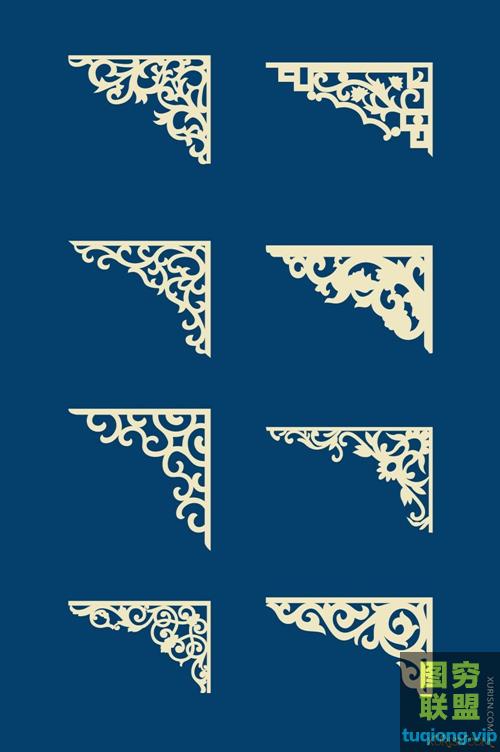 456个中国风花纹图案矢量图片素材