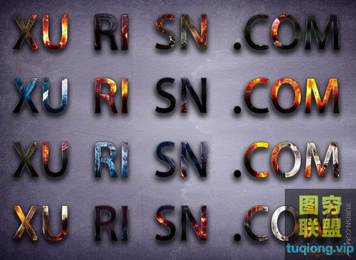 16个战争火焰特效PS图层样式asl