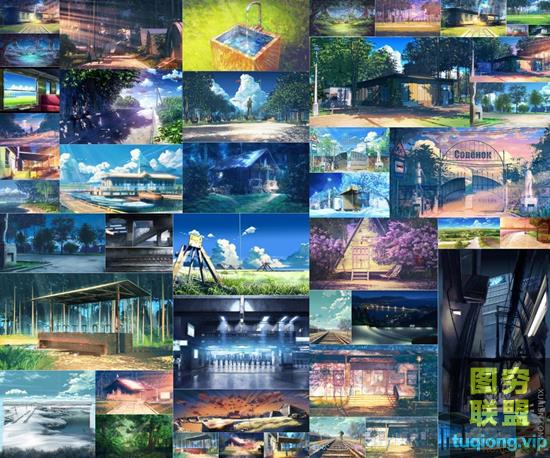 216P手绘日式动漫场景图片参考素材