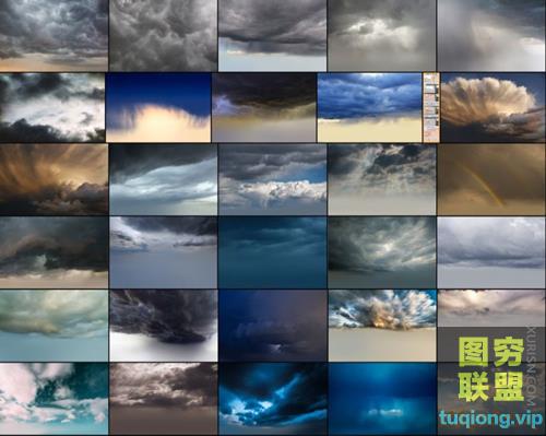 60张高清暴风雨乌云天空合成素材文件