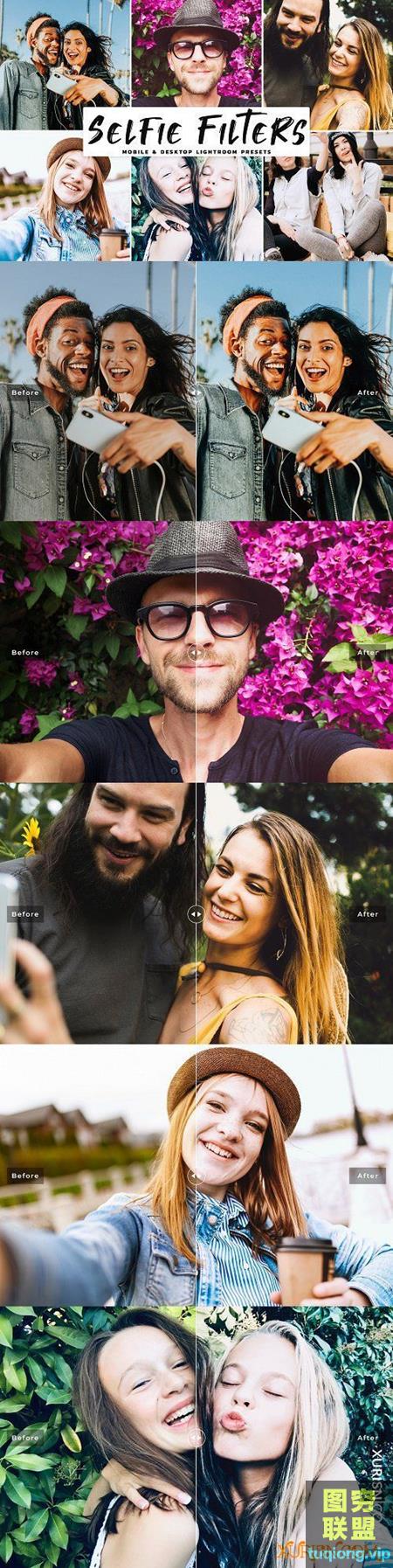 自拍滤镜LR预设Selfie Filters Lightroom Presets