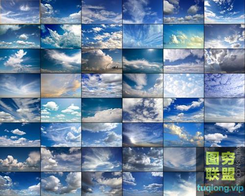 106张高清蓝天白云合成素材文件