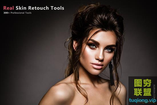 300+ 真实皮肤润饰专业工具 预设/笔刷/色板