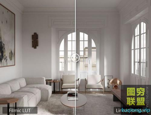 56组效果图线性sRGB渲染后期电影LUTs调色包3D Collective Filmic LUTs