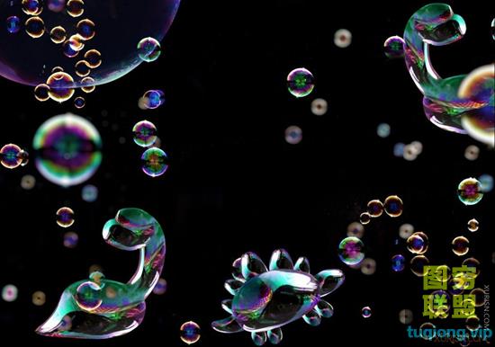 PS动物泡泡合成溶图JPG素材