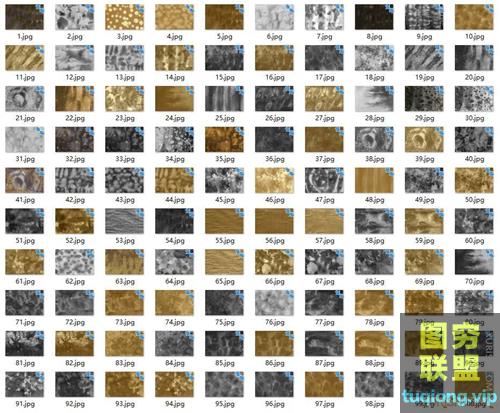 100张6K超清黑色和金色墨水纹理背景图片素材