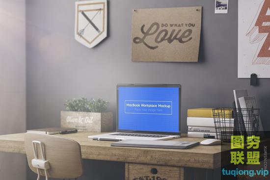 工作办公环境样机展示模板psd样机Workspace Workstation Mockups