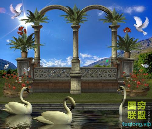 600张哥特风格魔幻Cosplay背景PS后期合成素材