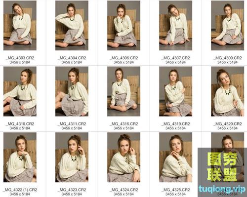 15张美女人像RAW原片 修图练习素材