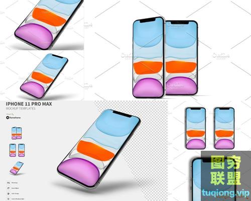 iPhone 11 Pro Max Mockups PSD样机模板素材