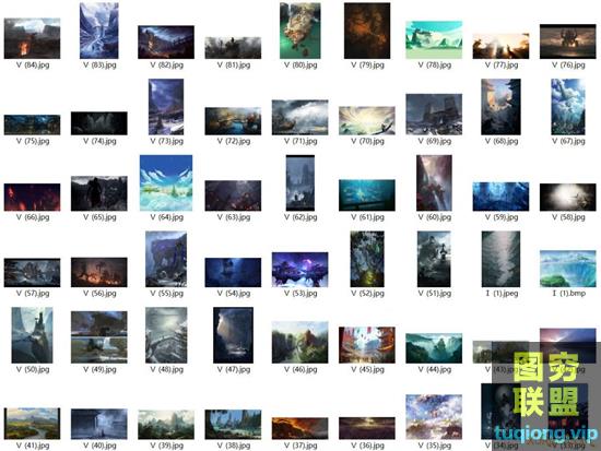 2800张 高清中国古风的游戏美术场景CG氛围图集