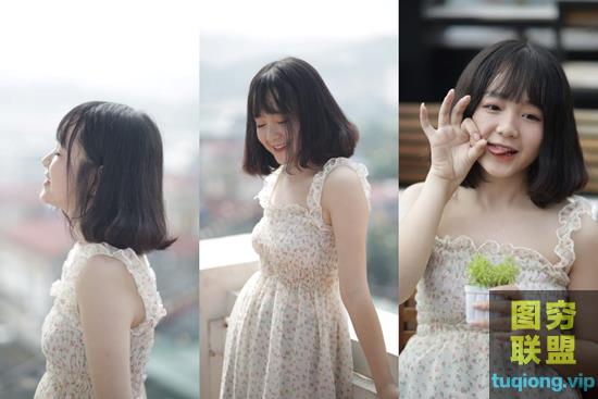 8张清纯可爱美女天台写真RAW原片CR2格式