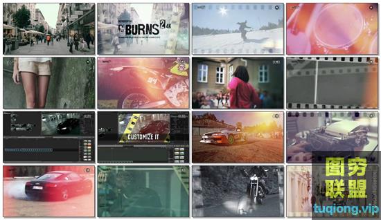 8组极品炫光4K电影级分辨率视频素材