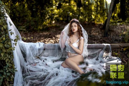 59张美女婚纱性感私房人像写真RAW原片 修图练习素材