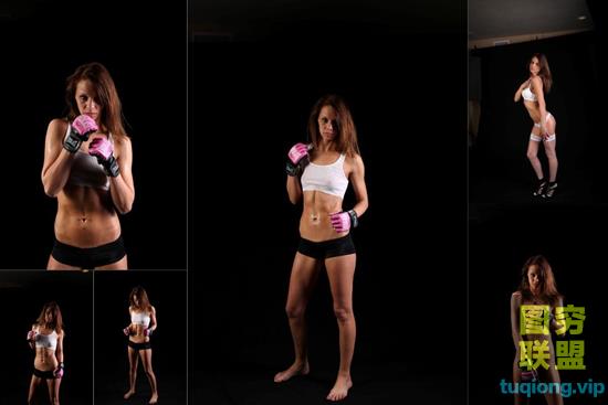 7张拳击女子棚拍写真RAW原片素材 CR2格式