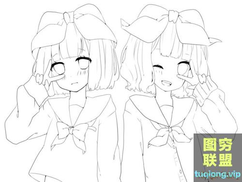 Q版线稿大全，几百张线稿够你练习一年了~