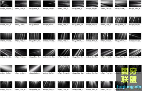 60组真实光线照射2K分辨率超高清视频素材 MotionVFX mRays