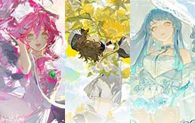末菻氛围感人物插画团练（高清画质带课件笔刷）