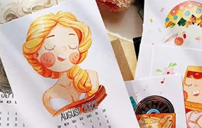 战战水彩课+黑白钢笔画(画质清晰无素材)