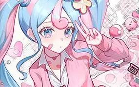 汤汤suger二次元甜系少女人物专题特训班第3期（高清画质带笔刷）
