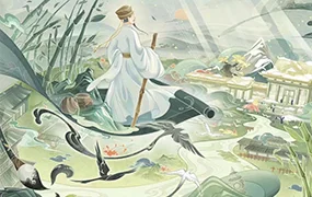 新国风插画商业实战班第1期(画质普通带素材笔刷)