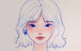 不锈钢盆iPad零基础人像线稿入门班(画质清晰无素材)