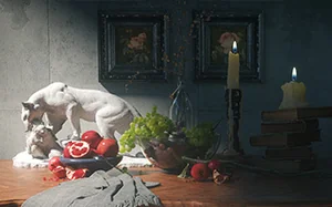 C4D OC照片级静物渲染教程8月结课(高清画质带素材)