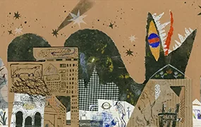 王大霜丨综合材料拼贴插画肌理实验室(画质清晰无素材)