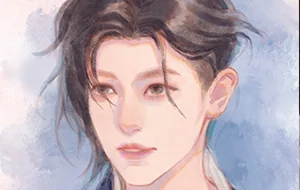 阿花丨水彩风男生头像插画课1月(画质普通带笔刷)