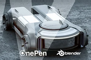 Onepen Blender汽车可视化教程(画质高清带素材)